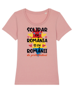 Solidar cu România Tricou mânecă scurtă guler larg fitted Damă Expresser