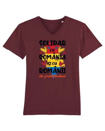 Solidar cu România Burgundy