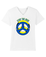 Stop The War Tricou mânecă scurtă guler V Bărbat Presenter