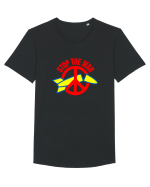 Stop The War Tricou mânecă scurtă guler larg Bărbat Skater