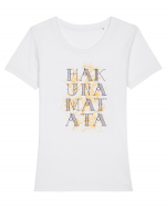 Hakuna Matata Tricou mânecă scurtă guler larg fitted Damă Expresser