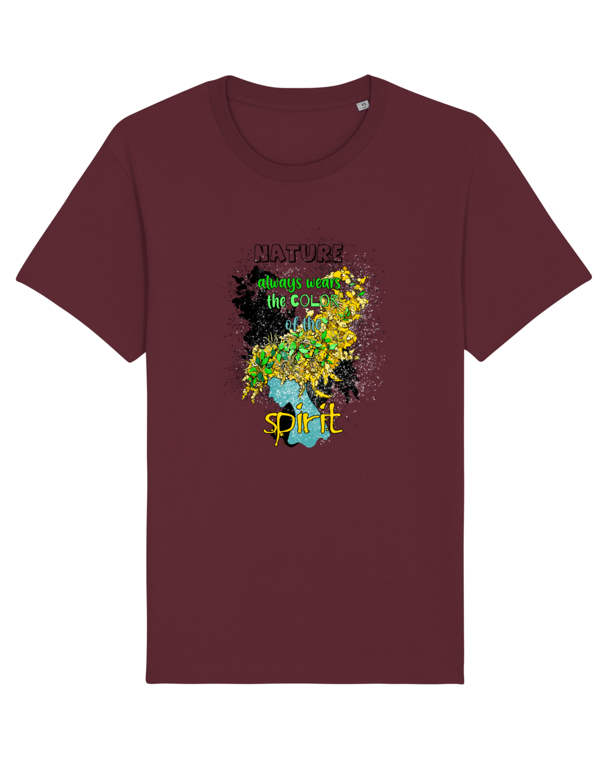 Tricou mânecă scurtă Unisex Rocker Burgundy