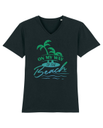 On My Way To The Beach Tricou mânecă scurtă guler V Bărbat Presenter
