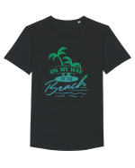 On My Way To The Beach Tricou mânecă scurtă guler larg Bărbat Skater