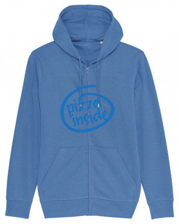 Pizza Inside Bright Blue