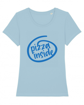 Pizza Inside Sky Blue