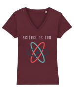 Science Is Fun Tricou mânecă scurtă guler V Damă Evoker