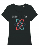 Science Is Fun Tricou mânecă scurtă guler larg fitted Damă Expresser