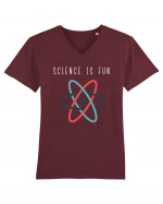 Science Is Fun Tricou mânecă scurtă guler V Bărbat Presenter