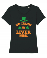 So Irish My Liver Hurts Tricou mânecă scurtă guler larg fitted Damă Expresser