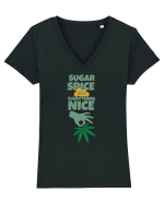 Sugar Spice And Everything Nice Tricou mânecă scurtă guler V Damă Evoker