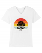 Sunset Coffee Tricou mânecă scurtă guler V Bărbat Presenter