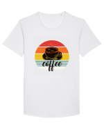 Sunset Coffee Tricou mânecă scurtă guler larg Bărbat Skater