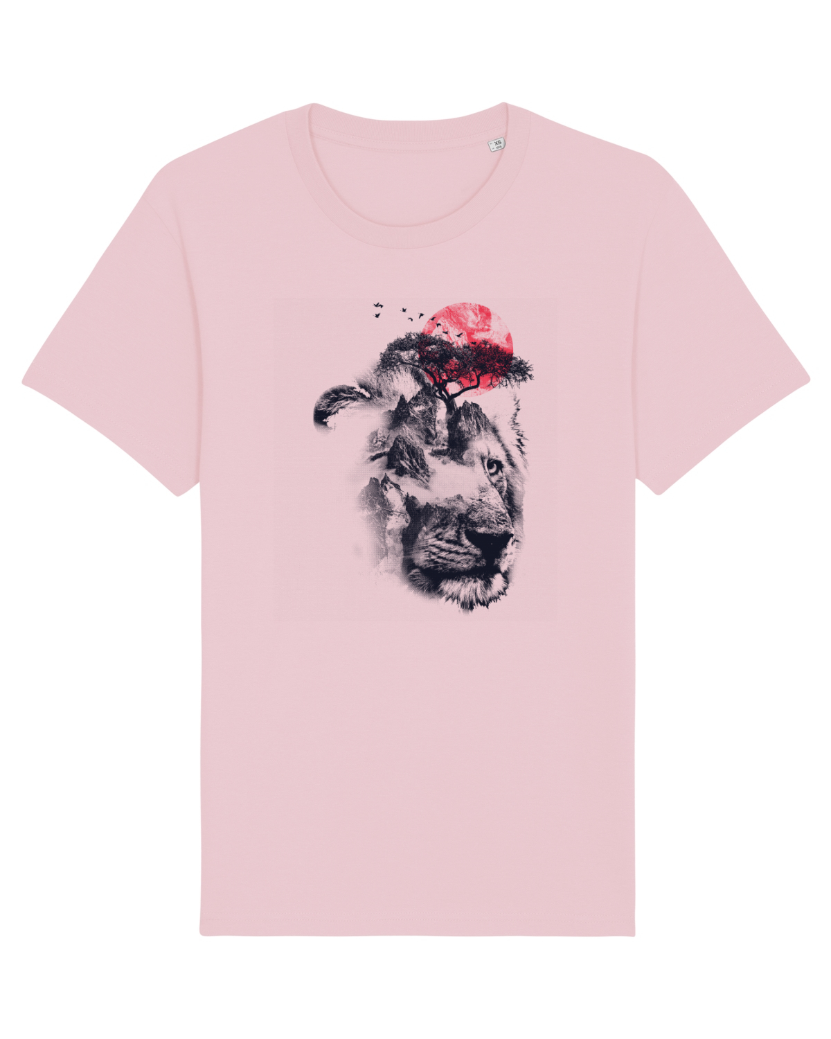 Tricou mânecă scurtă Unisex Rocker Cotton Pink