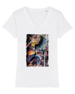 Tokyo Geisha Tricou mânecă scurtă guler V Damă Evoker