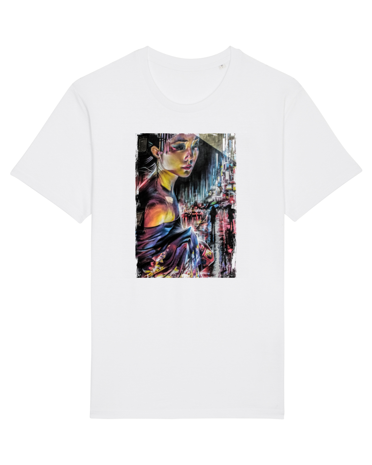 Tricou mânecă scurtă Unisex Rocker White