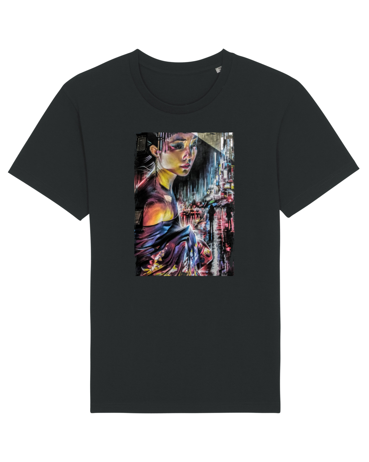 Tricou mânecă scurtă Unisex Rocker Black