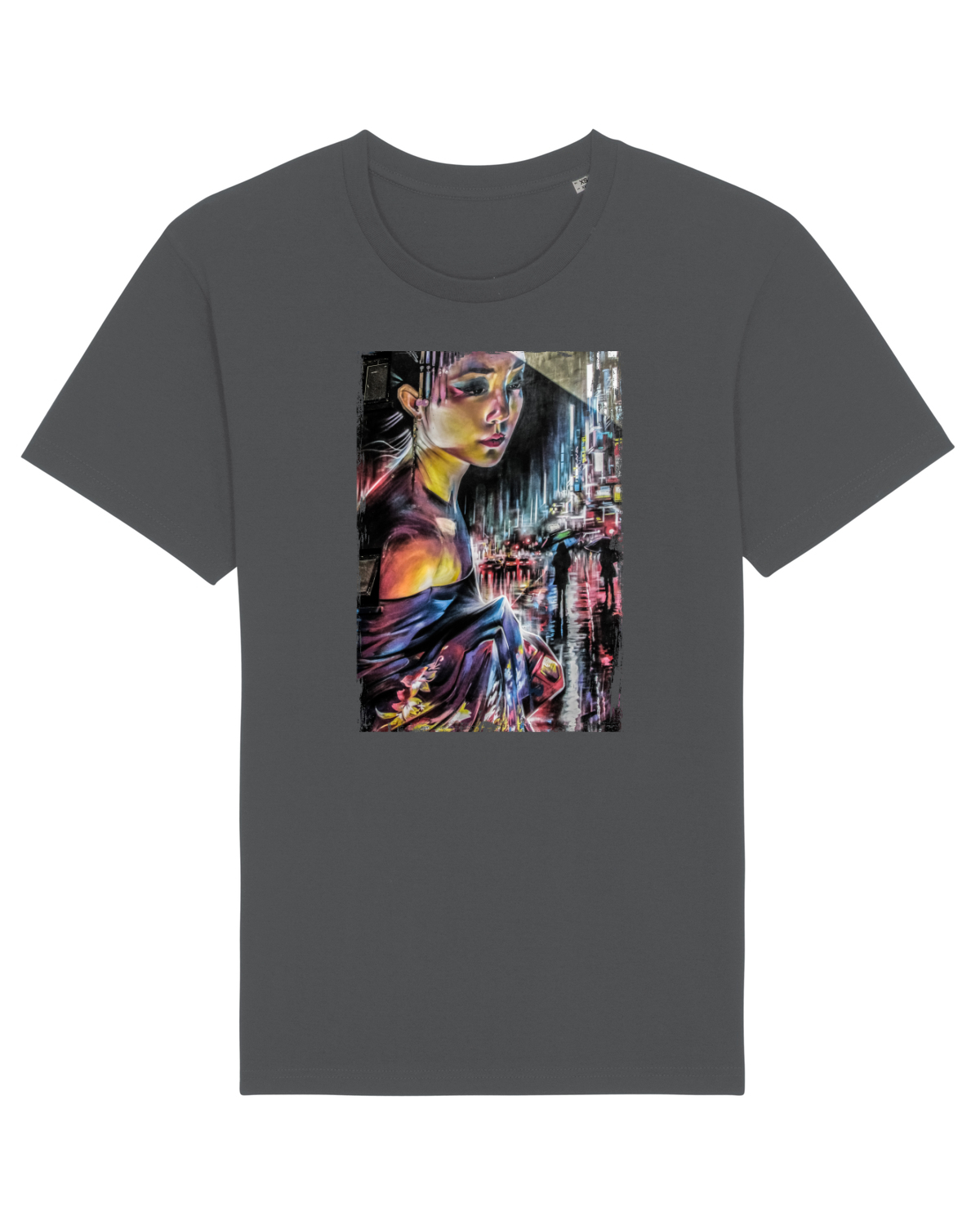 Tricou mânecă scurtă Unisex Rocker Anthracite
