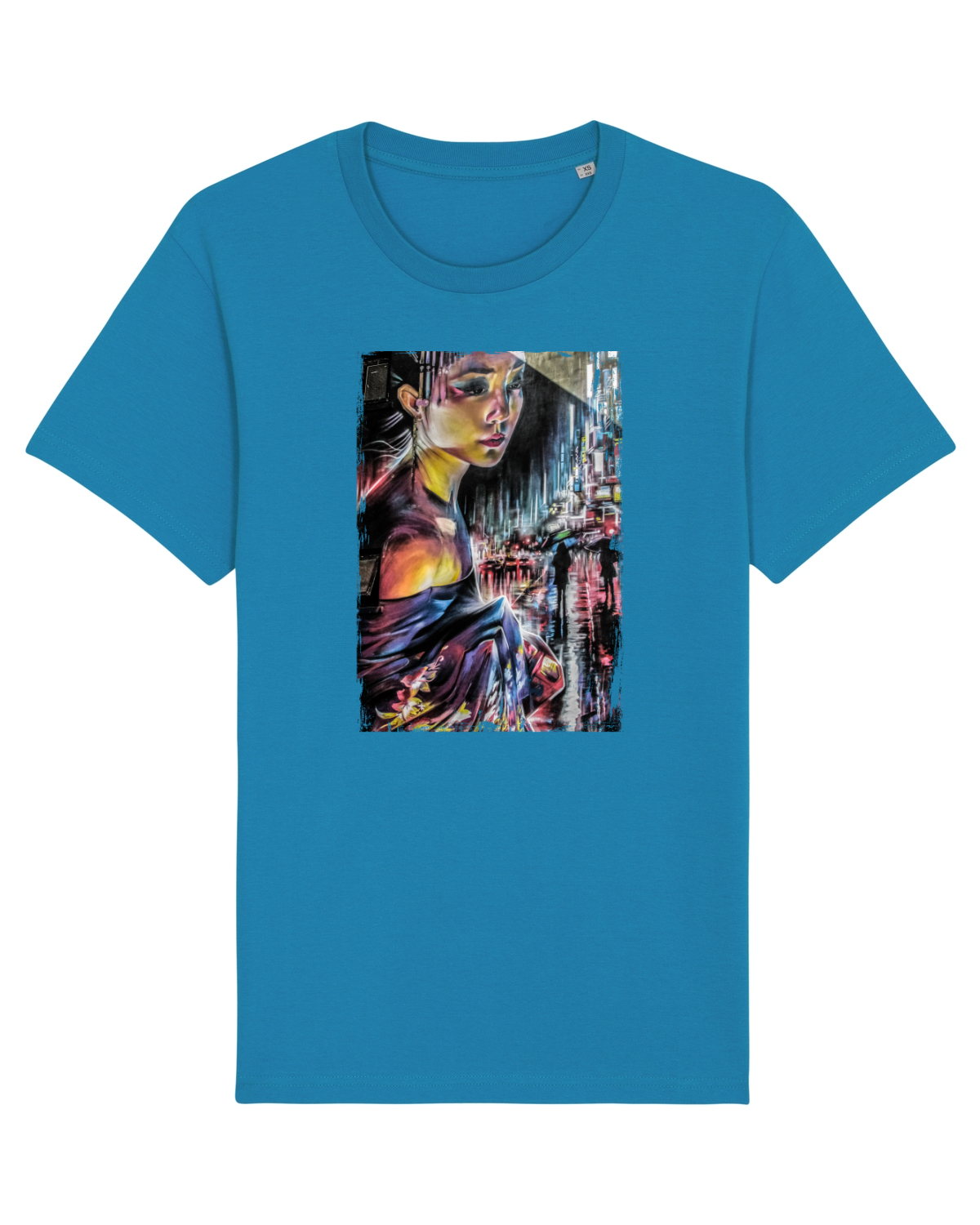 Tricou mânecă scurtă Unisex Rocker Azur