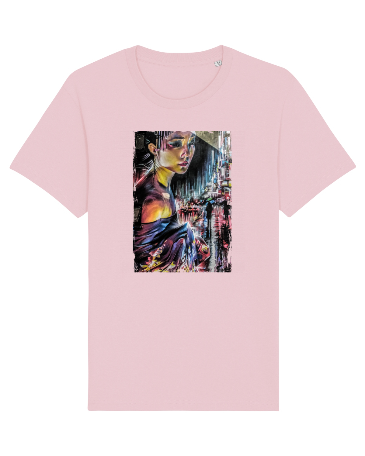 Tricou mânecă scurtă Unisex Rocker Cotton Pink