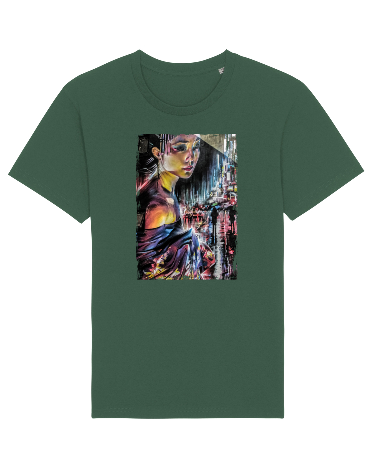 Tricou mânecă scurtă Unisex Rocker Bottle Green