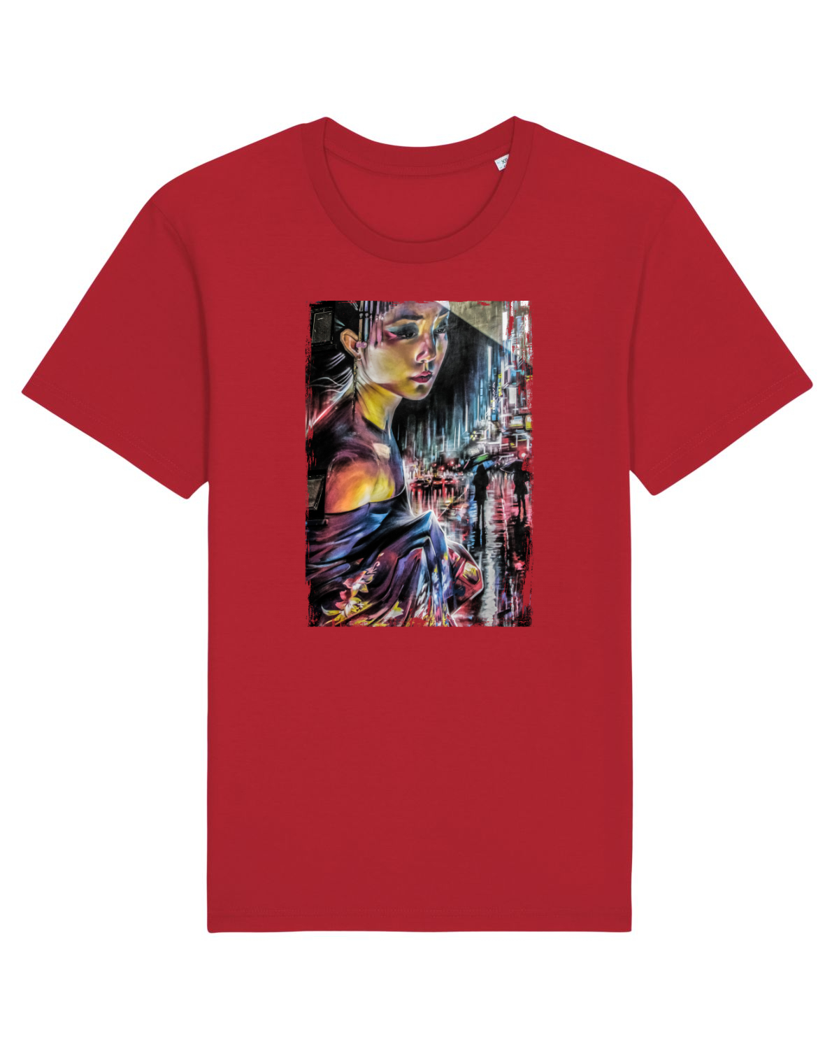 Tricou mânecă scurtă Unisex Rocker Red