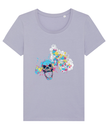 Watercolor Skull Lavender