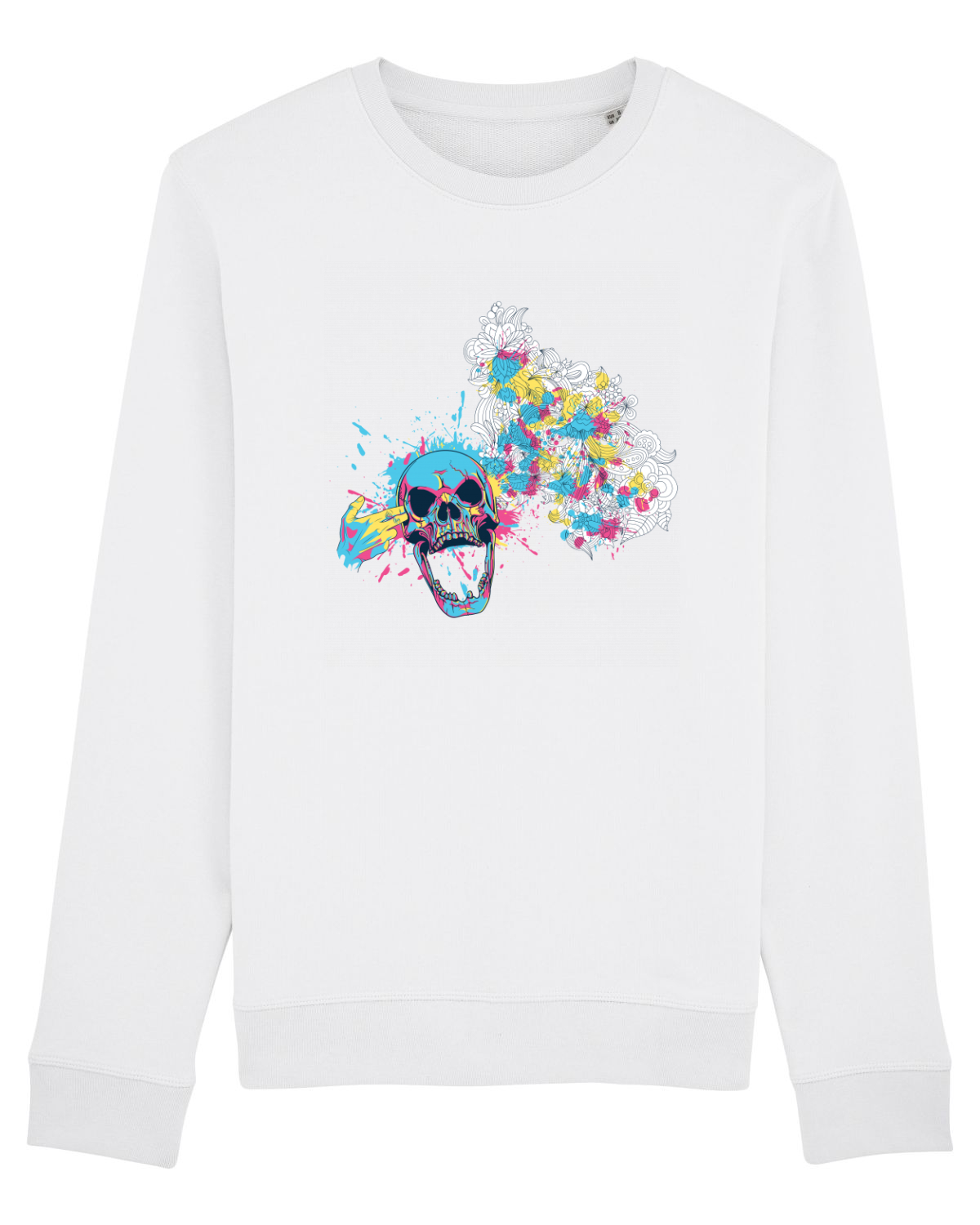 Bluză mânecă lungă Unisex Rise White