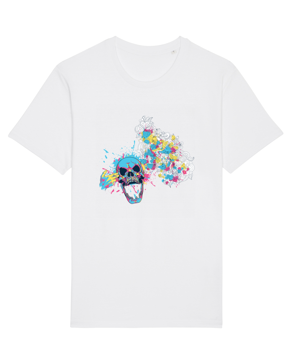 Tricou mânecă scurtă Unisex Rocker White