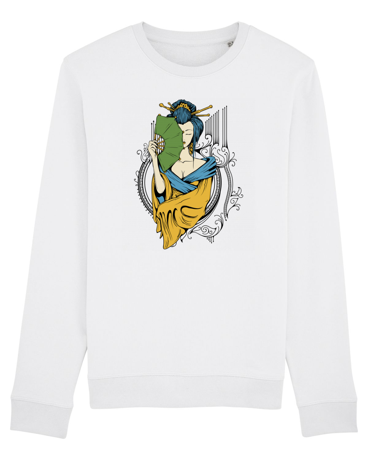 Bluză mânecă lungă Unisex Rise White