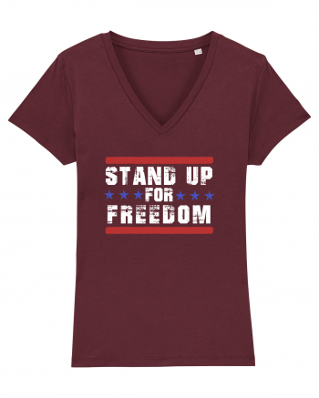 Stand Up for Freedom Burgundy