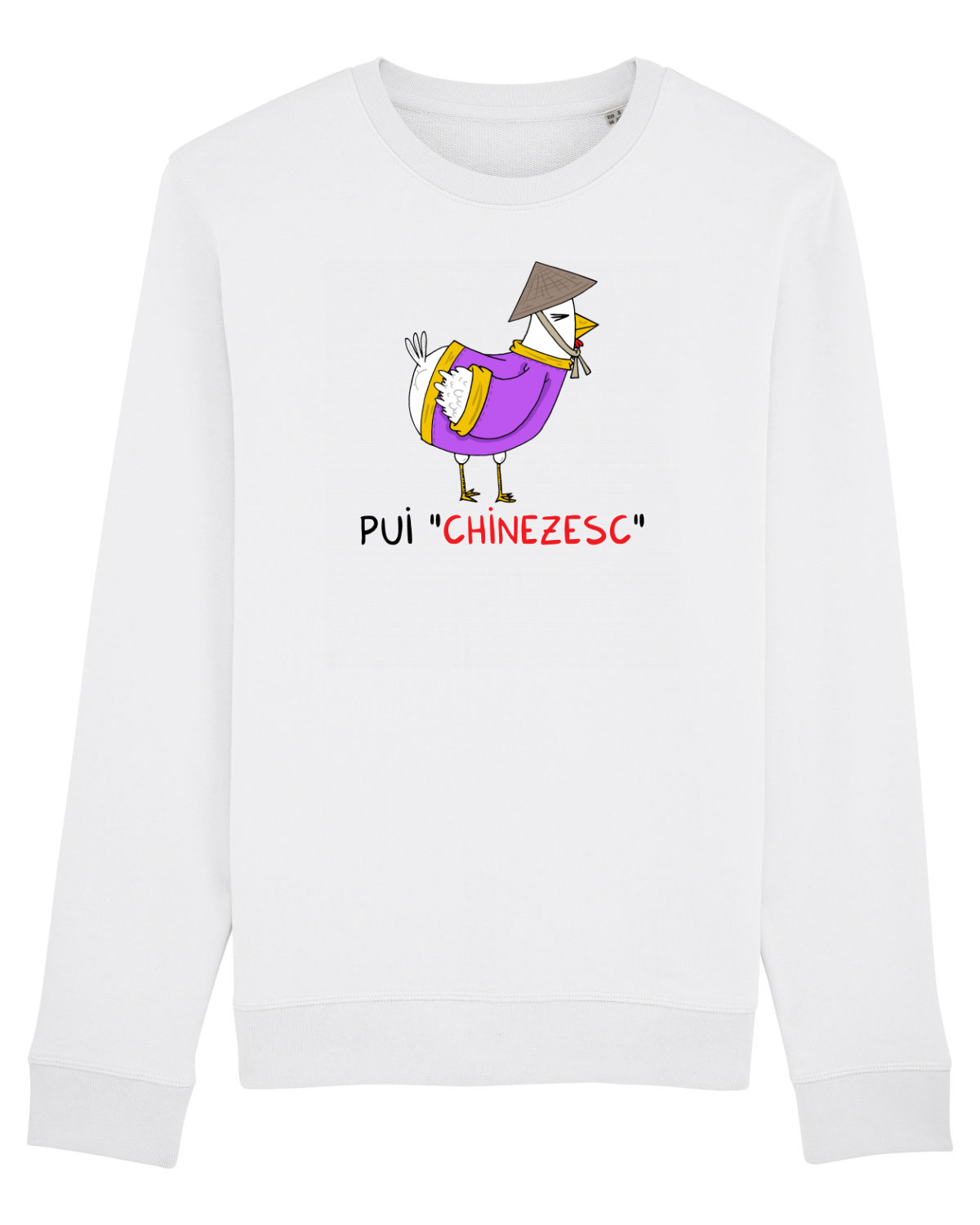 Bluză mânecă lungă Unisex Rise White