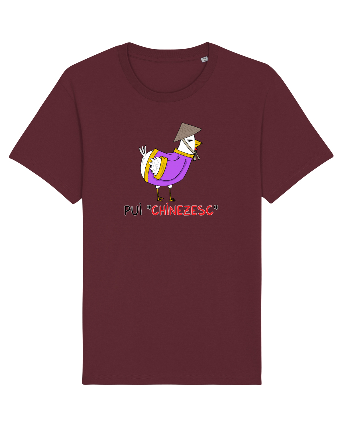 Tricou mânecă scurtă Unisex Rocker Burgundy