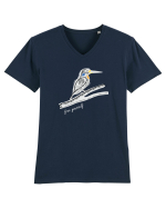 Bird Tricou mânecă scurtă guler V Bărbat Presenter