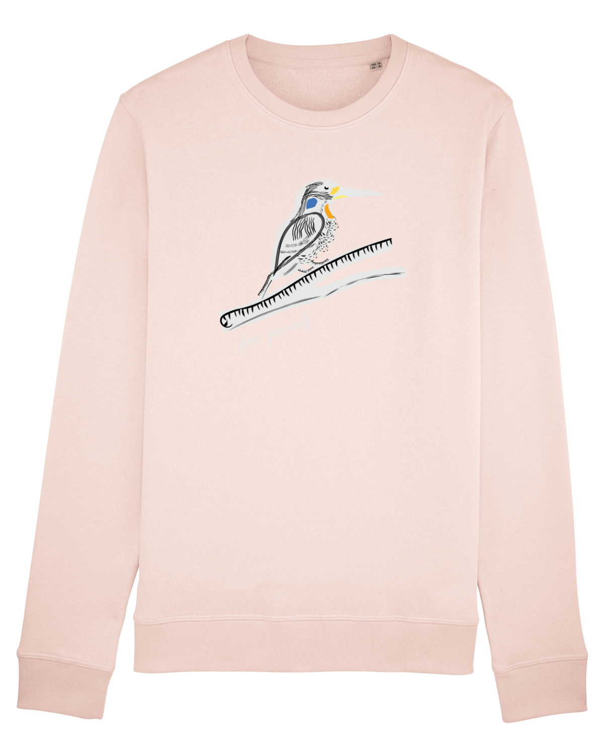 Bluză mânecă lungă Unisex Rise Candy Pink