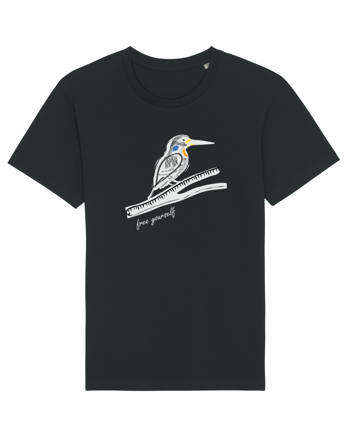 Tricou mânecă scurtă Unisex Rocker Black