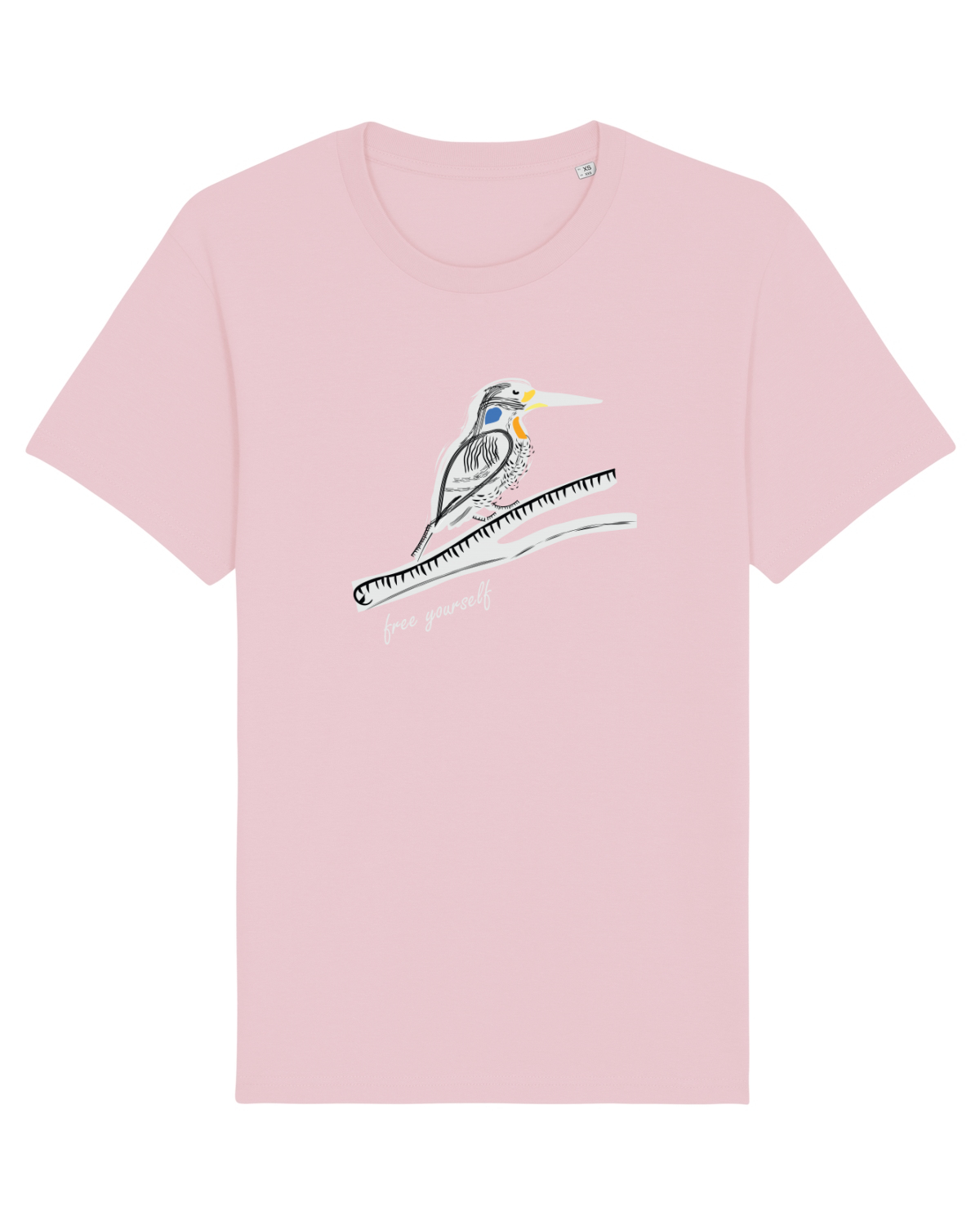 Tricou mânecă scurtă Unisex Rocker Cotton Pink