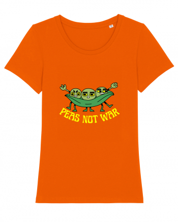 Peas Not War Bright Orange