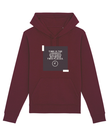 Time is the shortest distance  Burgundy