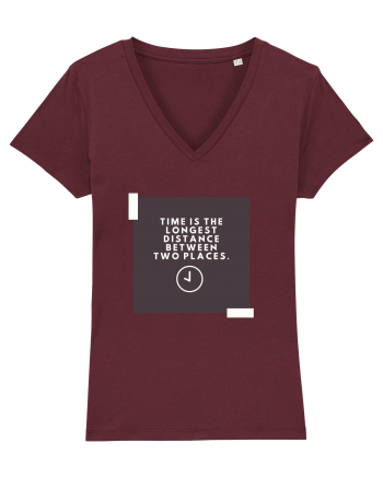Time is the shortest distance  Burgundy