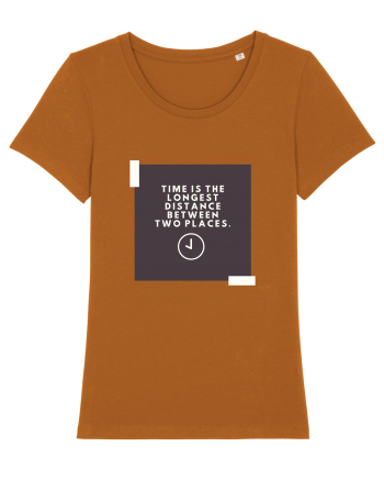 Time is the shortest distance  Roasted Orange