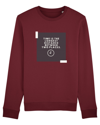 Time is the shortest distance  Burgundy