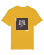 Time is the shortest distance  Tricou mânecă scurtă Unisex Rocker