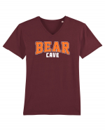 Bear Cave Tricou mânecă scurtă guler V Bărbat Presenter