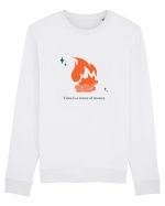 Time is a waste of money Bluză mânecă lungă Unisex Rise