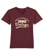 Vintage 1982 Aged to perfection Tricou mânecă scurtă guler V Bărbat Presenter