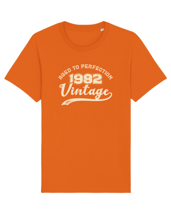 Vintage 1982 Aged to perfection Bright Orange