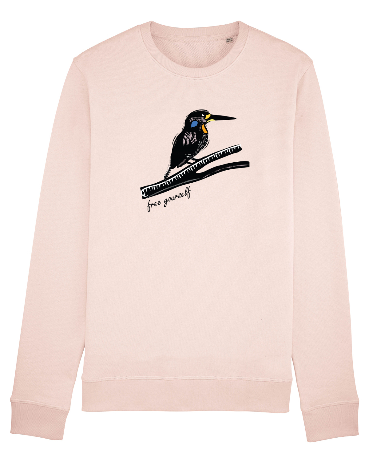 Bluză mânecă lungă Unisex Rise Candy Pink