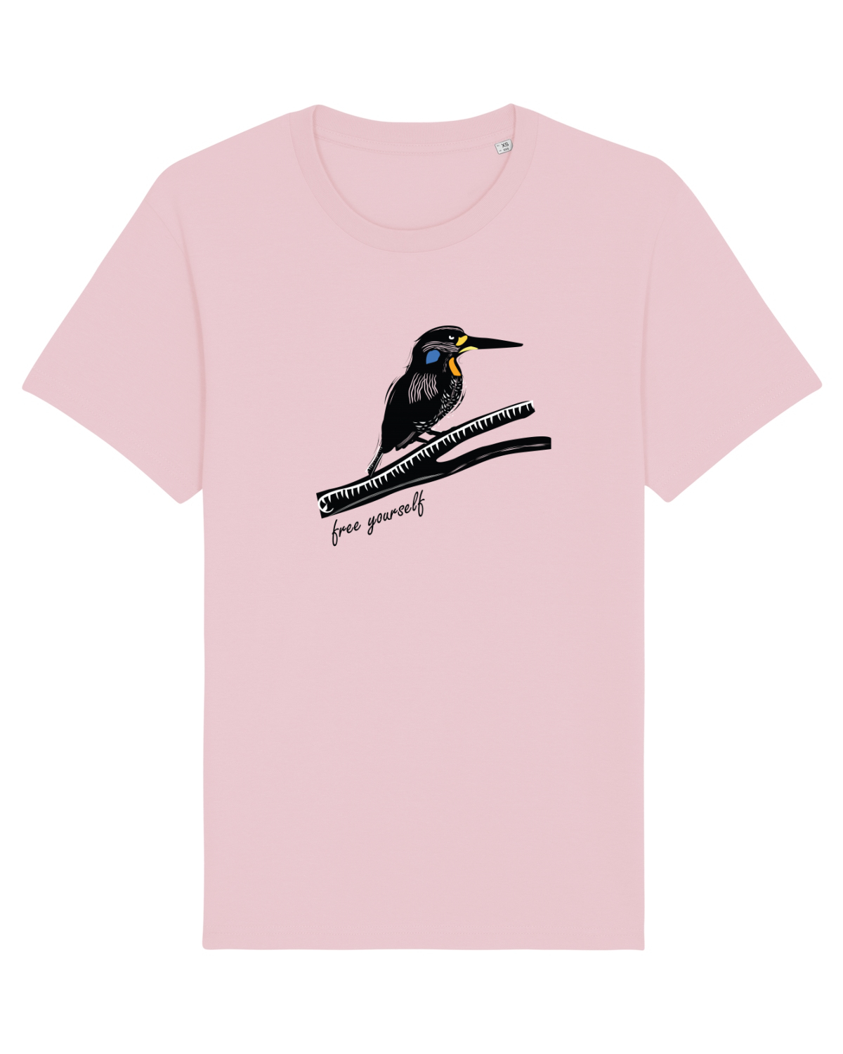 Tricou mânecă scurtă Unisex Rocker Cotton Pink