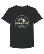Vintage 1982 Classic finest brand Tricou mânecă scurtă guler larg Bărbat Skater